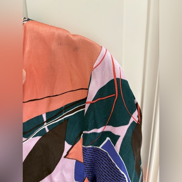 Corey Lynn Calter Floral Geometric Swing Dress Size Medium - Picture 3 of 8